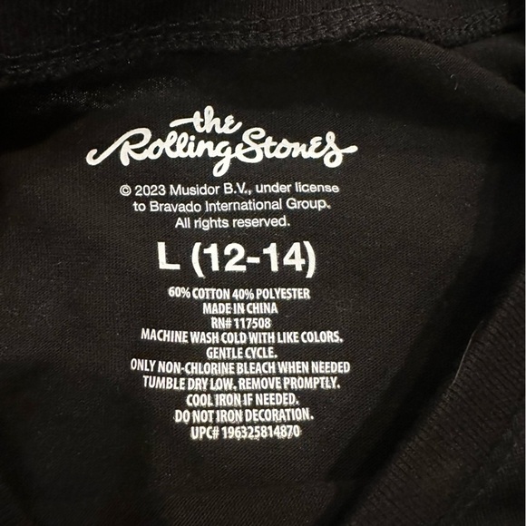 New Rolling Stones T Shirt L Womens 1981 North America Tour Rock & Roll Band - Picture 4 of 9